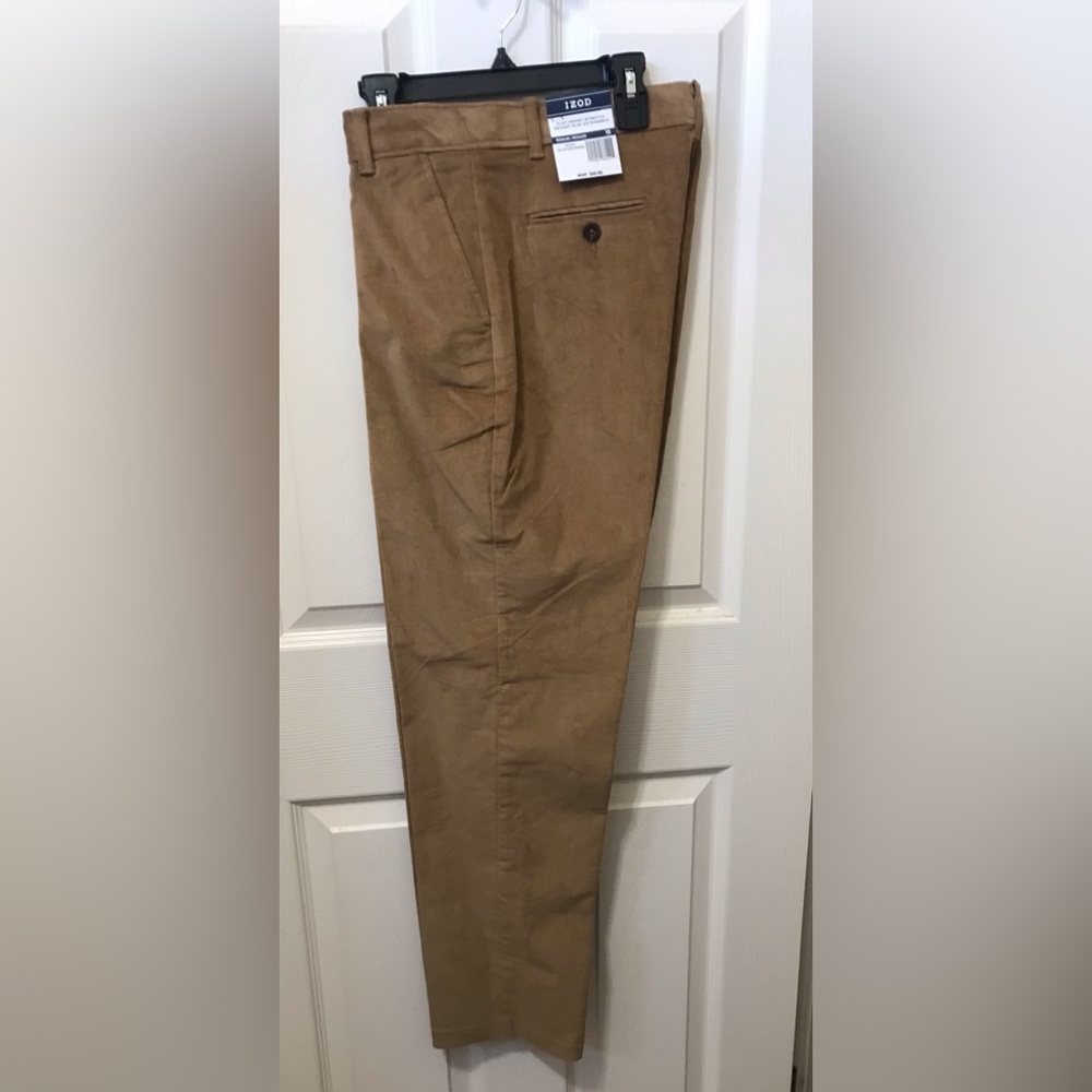 Izod boys 18 tan slacks NWT dress pants